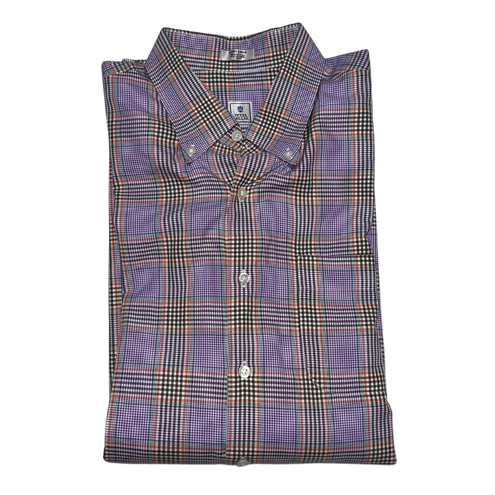 Men’s Peter Millar Plaid Button Shirt size XL